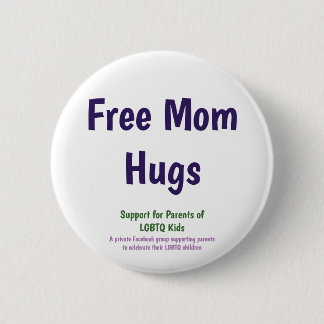 Standaardgrootte Free Mam Hugs-knop Ronde Button 5,7 Cm