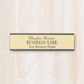 Standaardgrootte naam Bord artistiek bedrijf Deurbordje (Voorkant)