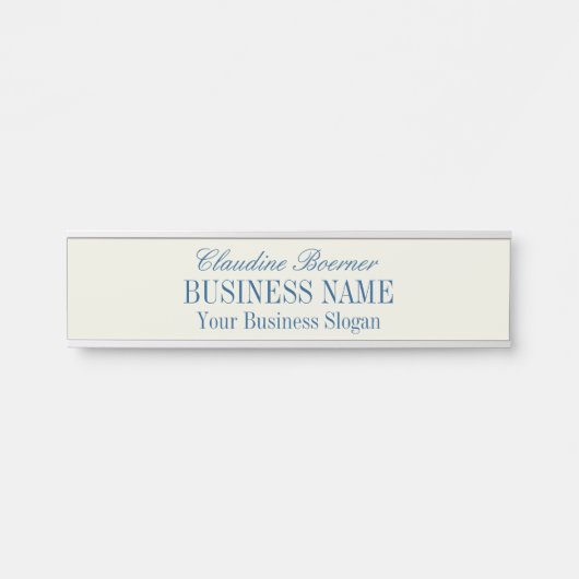 Standaardgrootte naam Bord artistiek bedrijf Deurbordje (Voorkant)