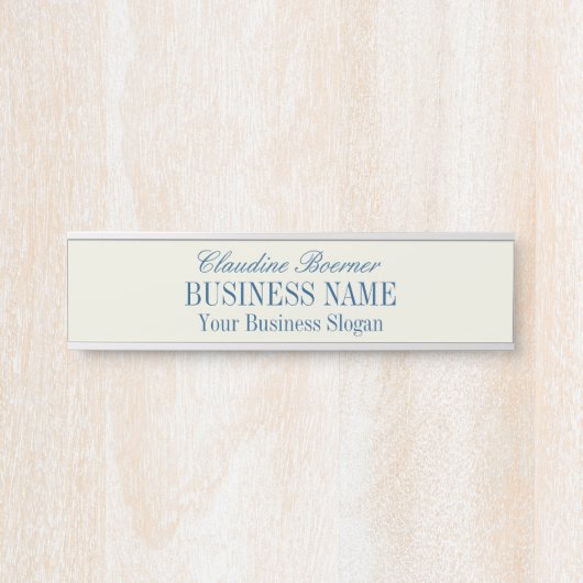 Standaardgrootte naam Bord artistiek bedrijf Deurbordje (Voorkant)