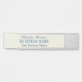 Standaardgrootte naam Bord artistiek bedrijf Deurbordje (Voorkant)