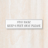 Standaardgrootte naam Bord artistiek bedrijf Deurbordje (Voorkant)