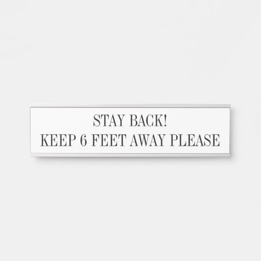 Standaardgrootte naam Bord artistiek bedrijf Deurbordje (Voorkant)