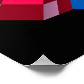 Standaardgrootte voor optische geometrische kunst poster (Hoek)