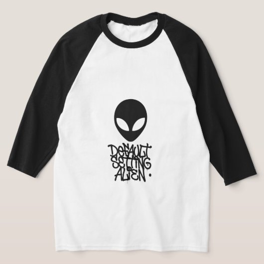 Standaardinstelling Alien (Stijl 1 Wit) T-shirt (Laagn)