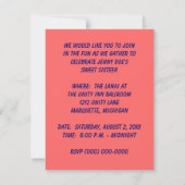 STANDAARDINVITATIE LUAU TROPICAL KAART (Achterkant)