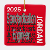 Standaardisatie Engineer Buitengewone CUSTOM Keramisch Ornament (Achterkant)