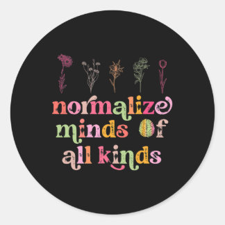 Standaardisering van alle soorten Autisme-bewustzi Ronde Sticker