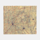 Standaardkaart Minnesota Fleece Deken (Voorkant (Horizontaal))