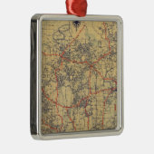 Standaardkaart Minnesota Metalen Ornament (Rechts)