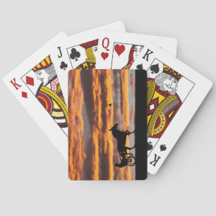 Standaardkaarten voor rotatieschets voor racepaard pokerkaarten