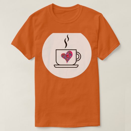 Standaardkoffiebeker T-shirt (Design voorkant)
