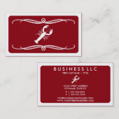 standaardkreeft (aanpasbare kleur) visitekaartje (Voorkant / Achterkant)