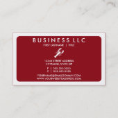 standaardkreeft (aanpasbare kleur) visitekaartje (Achterkant)