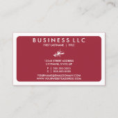 standaardkreeft (aanpasbare kleur) visitekaartje (Achterkant)