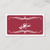 standaardkreeft (aanpasbare kleur) visitekaartje (Voorkant)