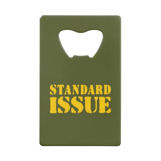 STANDAARDKWESTIE CREDITKAART FLESSENOPENER (Voorkant)