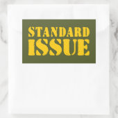 STANDAARDKWESTIE RECHTHOEKIGE STICKER (Tas)