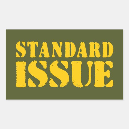 STANDAARDKWESTIE RECHTHOEKIGE STICKER (Voorkant)