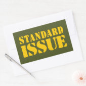 STANDAARDKWESTIE RECHTHOEKIGE STICKER (Envelop)