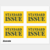 STANDAARDKWESTIE RECHTHOEKIGE STICKER (Vel)