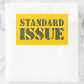 STANDAARDKWESTIE RECHTHOEKIGE STICKER (Tas)