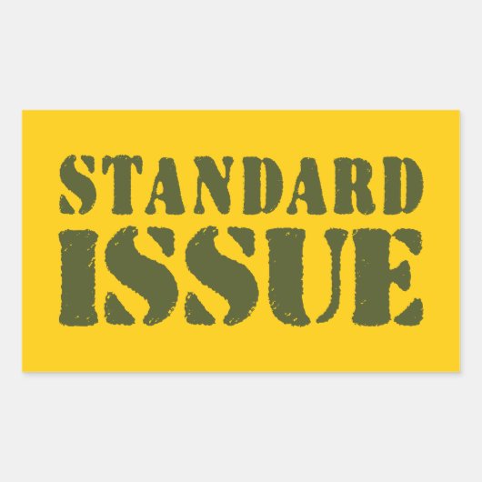 STANDAARDKWESTIE RECHTHOEKIGE STICKER (Voorkant)