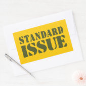 STANDAARDKWESTIE RECHTHOEKIGE STICKER (Envelop)