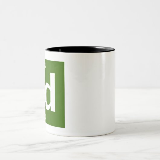 Standaardmodel (benedenquark) tweekleurige koffiemok (Center)