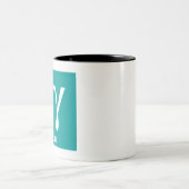 Standaardmodel (foton) tweekleurige koffiemok (Center)