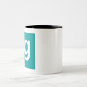 Standaardmodel (gluon) tweekleurige koffiemok (Center)