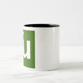 Standaardmodel (in quark) tweekleurige koffiemok (Center)