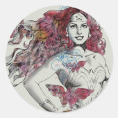 Standaardontwerp 4 ronde sticker (Voorkant)