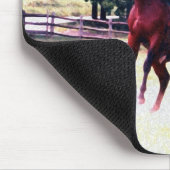 Standaardpaarden die Mousepad spelen Muismat (Hoek)