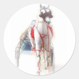 Standaardpaarden Ronde Sticker