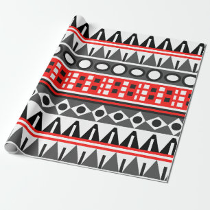 Standaardpatroon Aztec Cadeaupapier