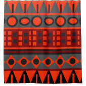 Standaardpatroon Aztec Douchegordijn (Voorkant)