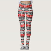 Standaardpatroon Aztec Leggings (Voorkant)
