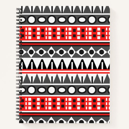 Standaardpatroon Aztec Notitieboek (Voorkant)