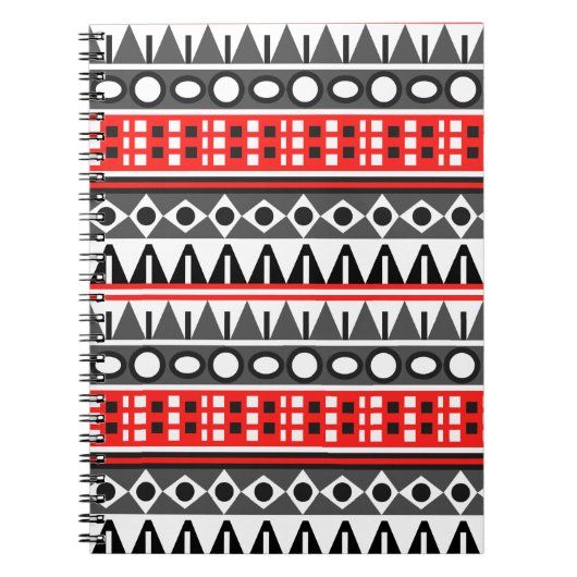 Standaardpatroon Aztec Notitieboek (Voorkant)
