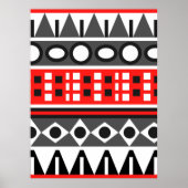 Standaardpatroon Aztec Poster (Voorkant)