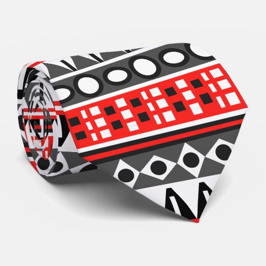 Standaardpatroon Aztec Stropdas (Opgerold)