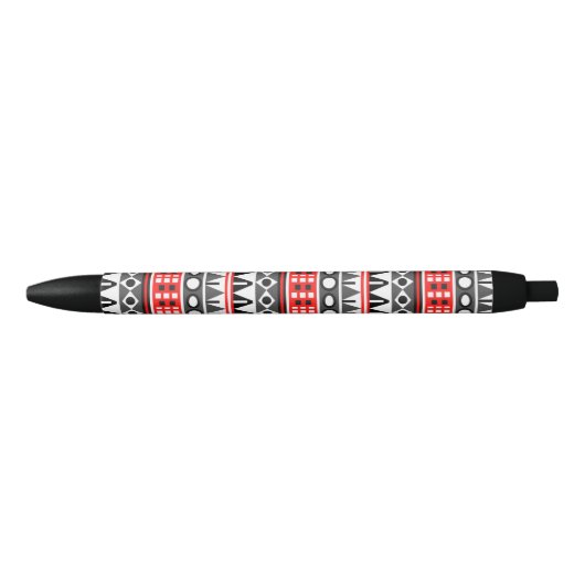 Standaardpatroon Aztec Zwarte Inkt Pen (Voorkant)