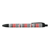 Standaardpatroon Aztec Zwarte Inkt Pen (Bovenkant)