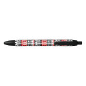 Standaardpatroon Aztec Zwarte Inkt Pen (Achterkant)
