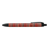 Standaardpatroon Aztec Zwarte Inkt Pen (Bovenkant)