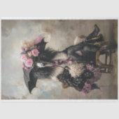 Standaardpoedel Bohemian Rhapsody Decoupage Tissuepapier (Voorkant)