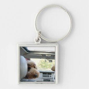 standaardpoedel sleutelhanger