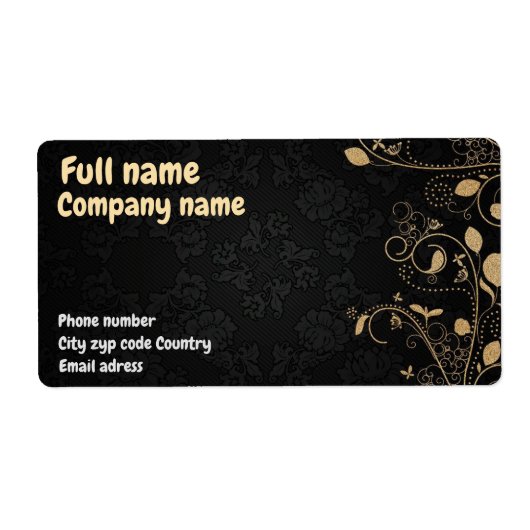 Standaardvisitekaartje . etiket (Voorkant)