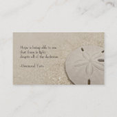 StandaardVisitekaartje voor zanddollar Visitekaartje (Achterkant)